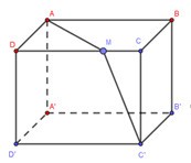 GTNN của tổng các khoảng cách AM + MC là (ảnh 1)