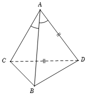 Cho tứ diện ABCD có  (ảnh 1)