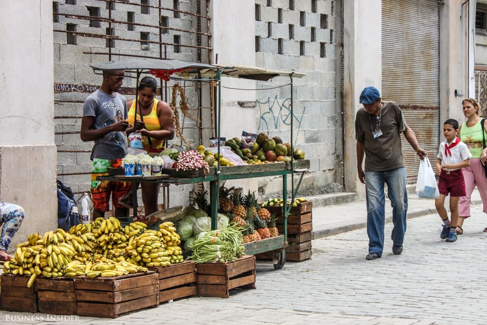 Chợ nhỏ ở Cuba