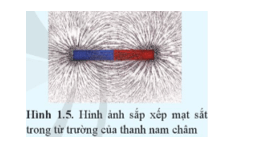 Vì sao mạt sắt trong thí nghiệm Hình 1.5 lại được sắp xếp thành hình dạng nhất định