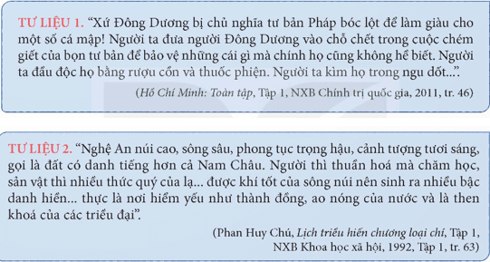 Khai thác thông tin và các tư liệu 1 và 2 trong mục hãy nêu một số yếu tố ảnh hưởng