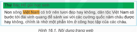 Quan sát cách tô màu nên của hai phần tử trên trang web trong Hình 16.1, em có nhận xét gì?