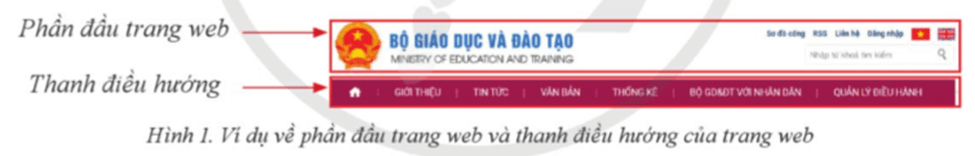 Em hãy tìm hiểu thanh điều hướng có chức năng gì và thường được đặt ở vị trí nào?