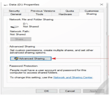 Em hãy trình bày các bước chia sẻ ổ D:\\ để mọi người trong lớp có thể sao chép tệp