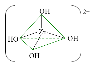 Thực nghiệm xác nhận phức chất [Zn(OH)4]2- có dạng hình học tứ diện