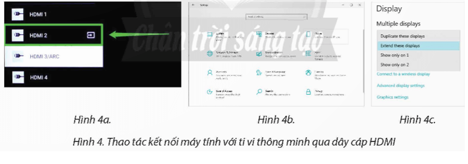 Nhiệm vụ 2. Kết nối máy tính với tivi thông minh