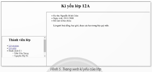 Nhiệm vụ 2 Tạo khung trong trang web trang 84 Tin học 12