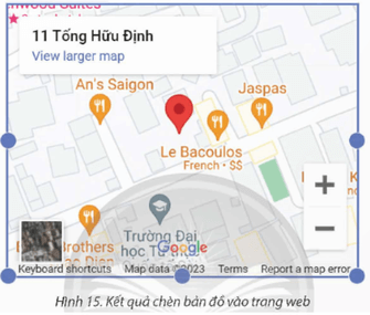 Nhiệm vụ. Sử dụng các công cụ Map, Forms. Yêu cầu: Thiết kế nội dung trang Liên hệ