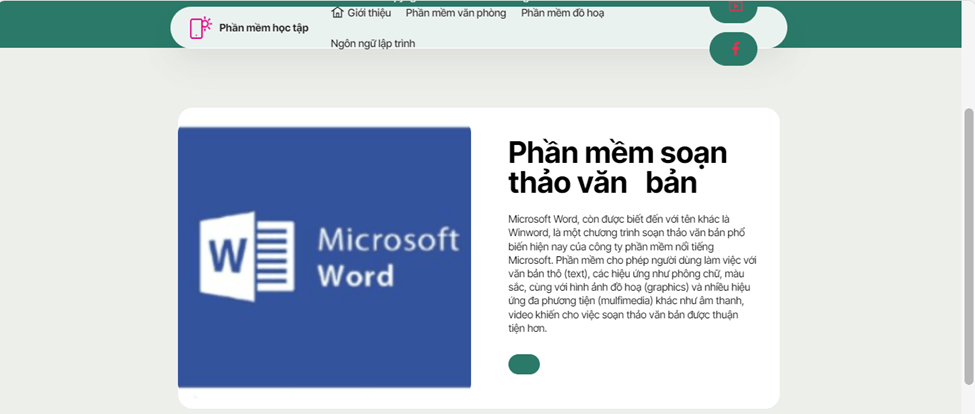 Em hãy tạo nội dung cho trang web được thể hiện dưới dạng hình ảnh có kèm mô tả