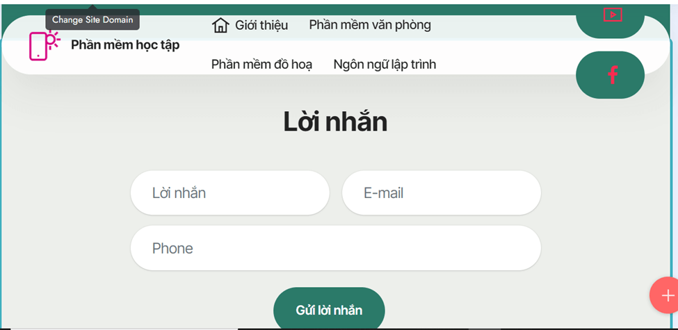 Em hãy tạo một biểu mẫu với các nội dung họ tên email lời nhắn theo mẫu như ở Hình 11