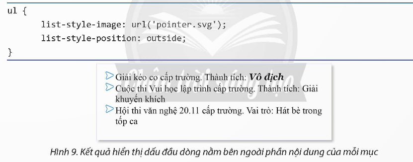 Em hãy thực hiện các yêu cầu dưới đây Trong tệp portfolio.html định kiểu riêng cho các mục