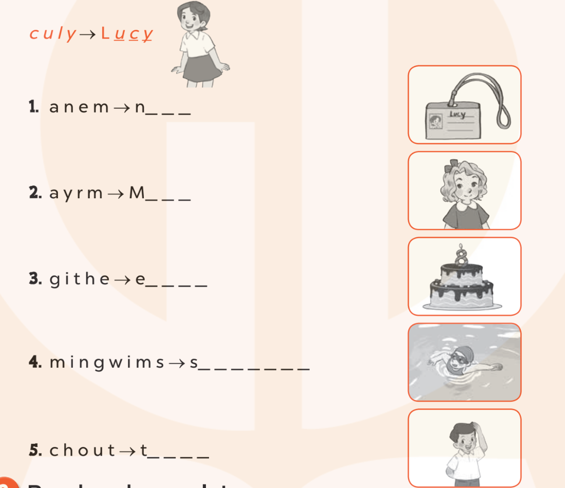 Sách bài tập Tiếng Anh lớp 3 Self-check 1 trang 24 Reading and Writing - Kết nối tri thức (ảnh 1)
