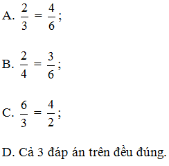 TOP 20 câu Trắc nghiệm Tỉ lệ thức - Toán 7 Kết nối tri thức (ảnh 1)