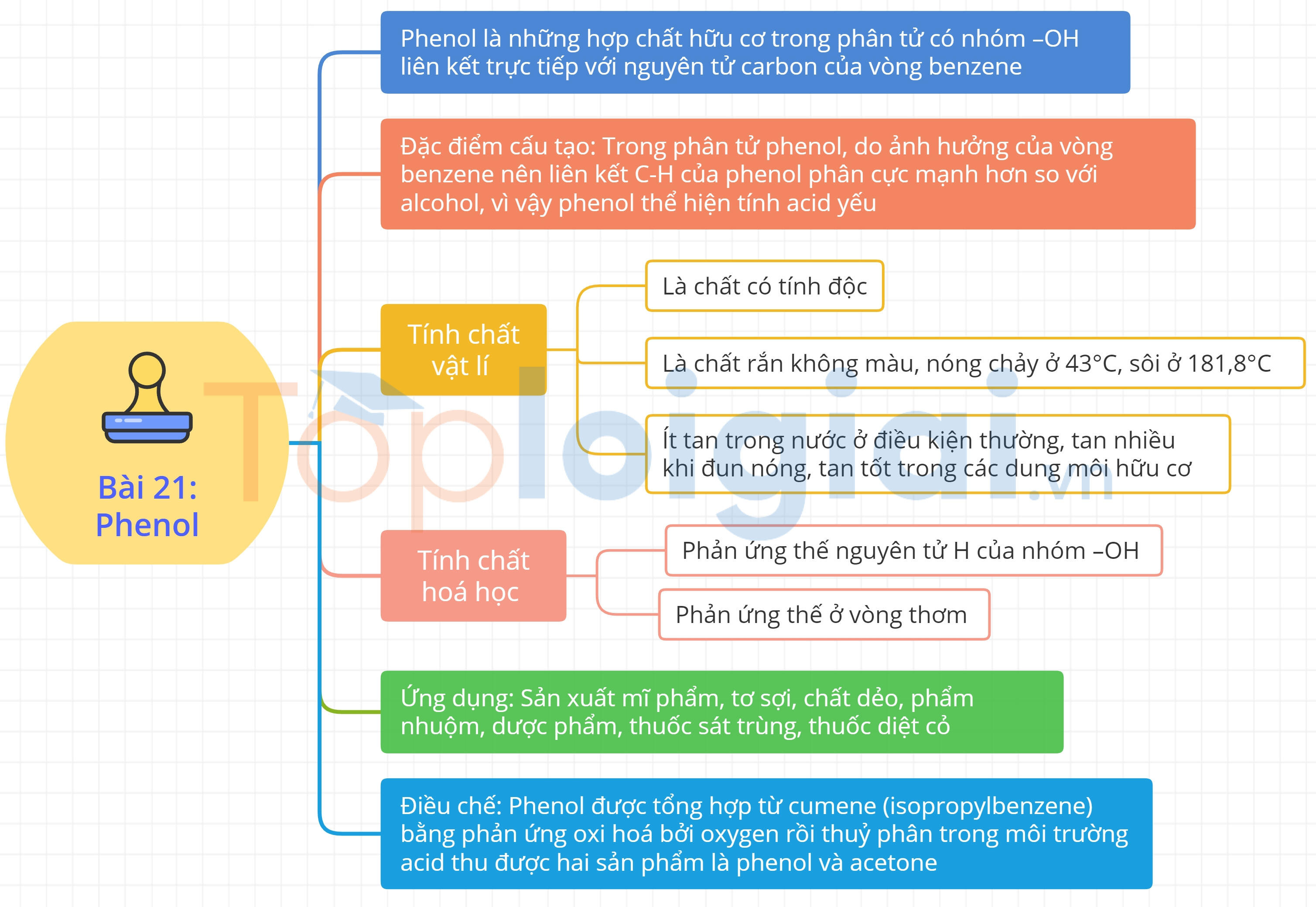 Lý thuyết Phenol – Hóa 11 Kết nối tri thức (ảnh 1)