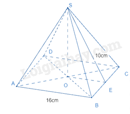 Lý thuyết Hình chóp tứ giác đều (Kết nối tri thức 2023) hay, chi tiết | Lý thuyết Toán lớp 8 (ảnh 4)