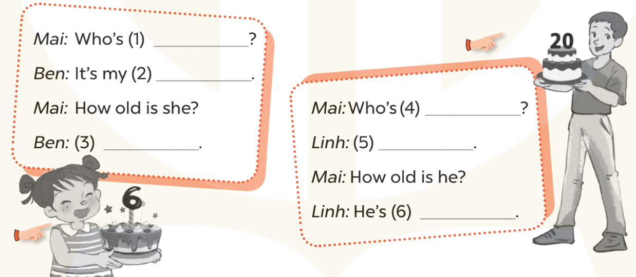 Sách bài tập Tiếng Anh lớp 3 Unit 11 trang 55 Writing - Kết nối tri thức (ảnh 1)