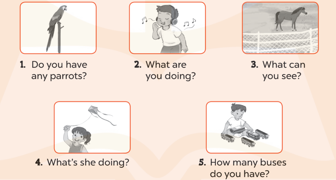 Sách bài tập Tiếng Anh lớp 3 Self-check 4 trang 98 Speaking - Kết nối tri thức (ảnh 1)