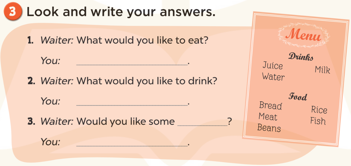 Sách bài tập Tiếng Anh lớp 3 Unit 15 trang 71 Writing - Kết nối tri thức (ảnh 1)