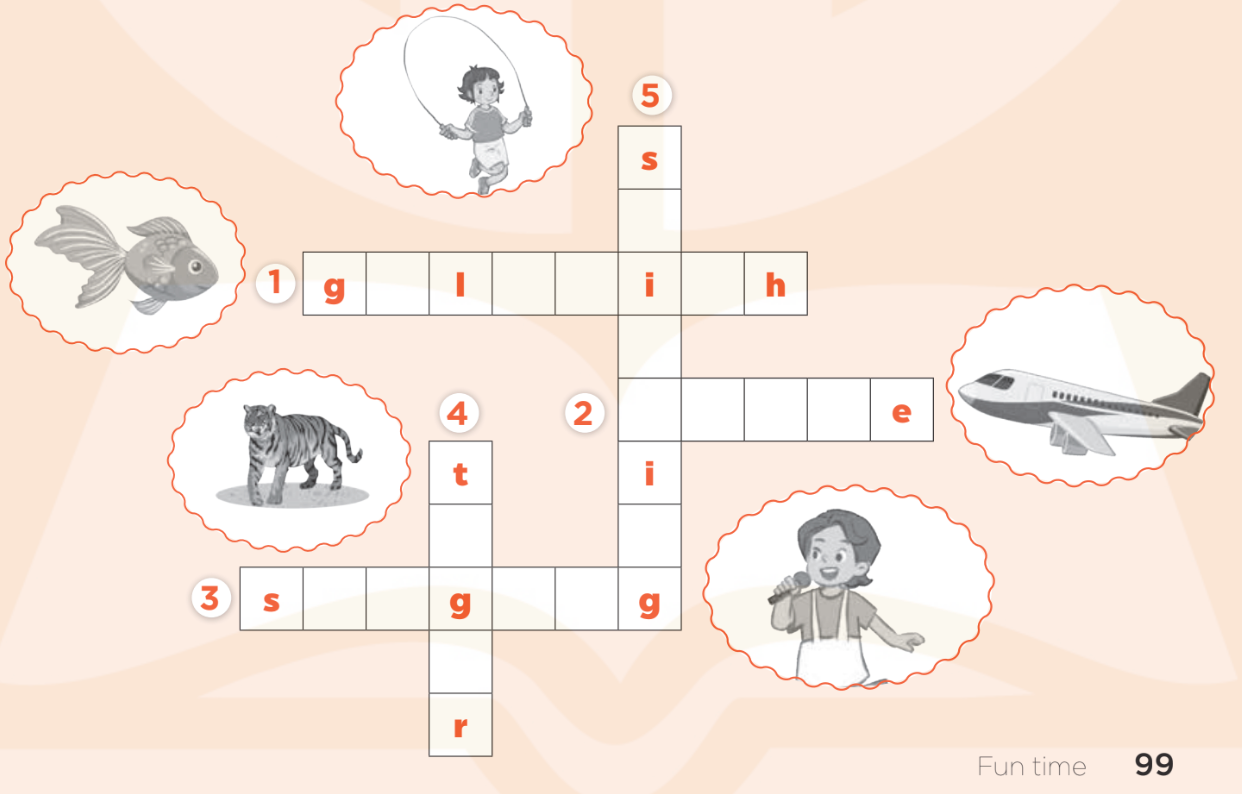 Sách bài tập Tiếng Anh lớp 3 Self-check 4 trang 99 Fun time - Kết nối tri thức (ảnh 1)