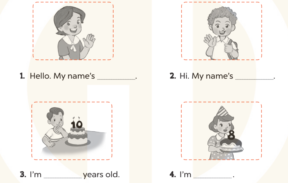 Sách bài tập Tiếng Anh lớp 3 Unit 2 trang 11 Writing - Kết nối tri thức (ảnh 1)