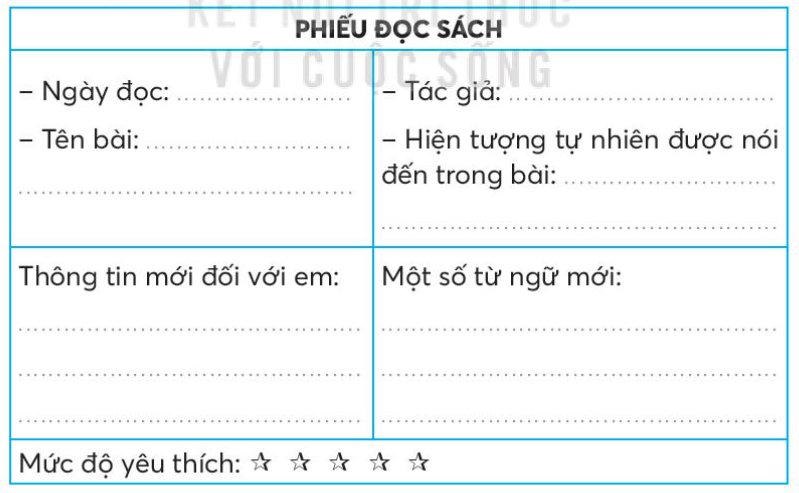 Vở bài tập Tiếng Việt lớp 3 Bài 2: Mưa trang 6, 7 Tập 2 - Kết nối tri thức (ảnh 1)