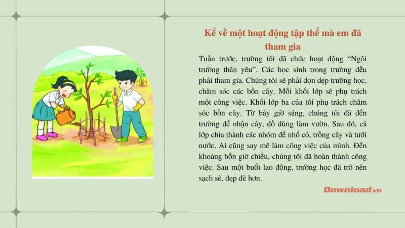 TOP 10 bài Kể về một hoạt động trải nghiệm em đã được tham gia ở trường (ảnh 2)