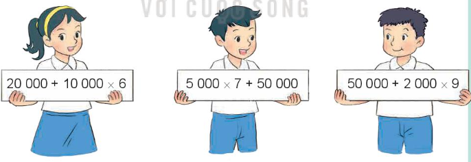 Giải SGK Toán lớp 4 trang 21, 22 Bài 6: Luyện tập chung | Kết nối tri thức (ảnh 4)