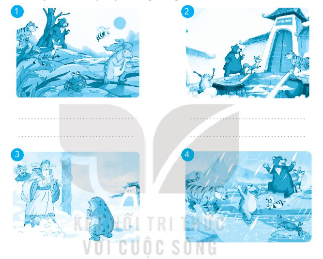 Vở bài tập Tiếng Việt lớp 3 Bài 3: Cóc kiện trời trang 8, 9 Tập 2 - Kết nối tri thức (ảnh 1)