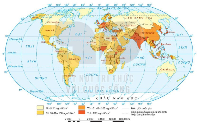 Lý thuyết Địa lí 10 Bài 20: Phân bố dân cư và đô thị hóa trên thế giới - Kết nối tri thức  (ảnh 1)