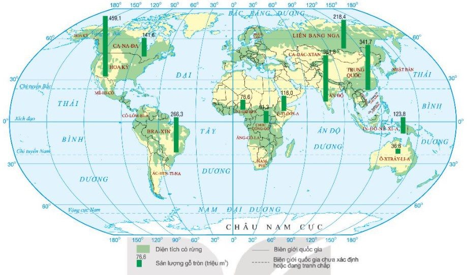 Lý thuyết Địa lí 10 Bài 25: Địa lí ngành lâm nghiệp và ngành thủy sản - Kết nối tri thức (ảnh 1)