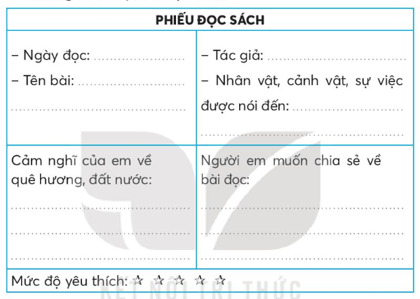 Vở bài tập Tiếng Việt lớp 3 Bài 20: Tiếng nước mình trang 47, 48 Tập 2 - Kết nối tri thức (ảnh 1)