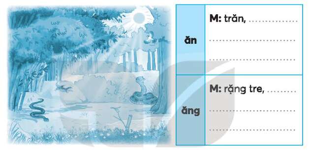 Vở bài tập Tiếng Việt lớp 3 Tập 1 trang 56, 57 Bài 25: Những bậc đá chạm mây | Kết nối tri thức (ảnh 3)