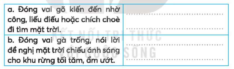 Vở bài tập Tiếng Việt lớp 3 Tập 1 trang 58, 59 Bài 26: Đi tìm mặt trời | Kết nối tri thức (ảnh 3)