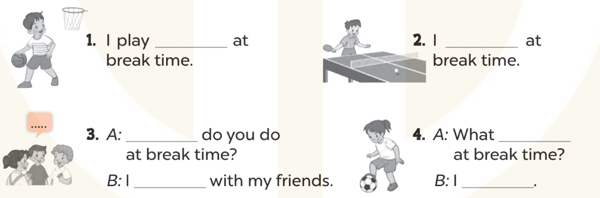 Sách bài tập Tiếng Anh lớp 3 Unit 10 trang 45 Sentence patterns - Kết nối tri thức (ảnh 1)