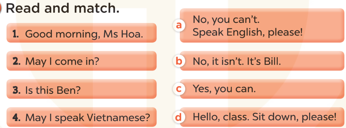 Sách bài tập Tiếng Anh lớp 3 Unit 7 trang 33 Sentence patterns - Kết nối tri thức (ảnh 1)
