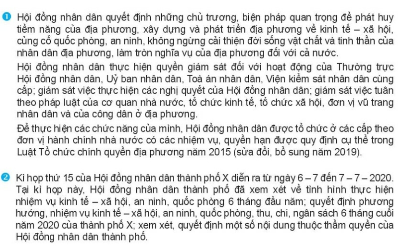 Pháp luật 10 Bài 23: Hội đồng nhân dân và Ủy ban nhân dân | Kết nối tri thức (ảnh 1)