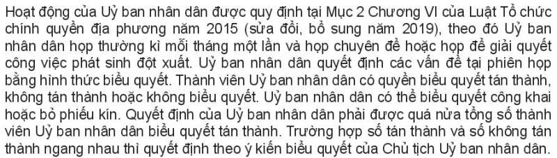 Pháp luật 10 Bài 23: Hội đồng nhân dân và Ủy ban nhân dân | Kết nối tri thức (ảnh 6)