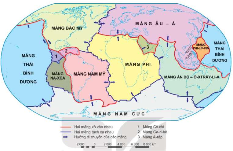 Địa lí 10 Bài 8: Thực hành: Sự phân bố các vành đai động đất, núi lửa | Kết nối tri thức (ảnh 2)