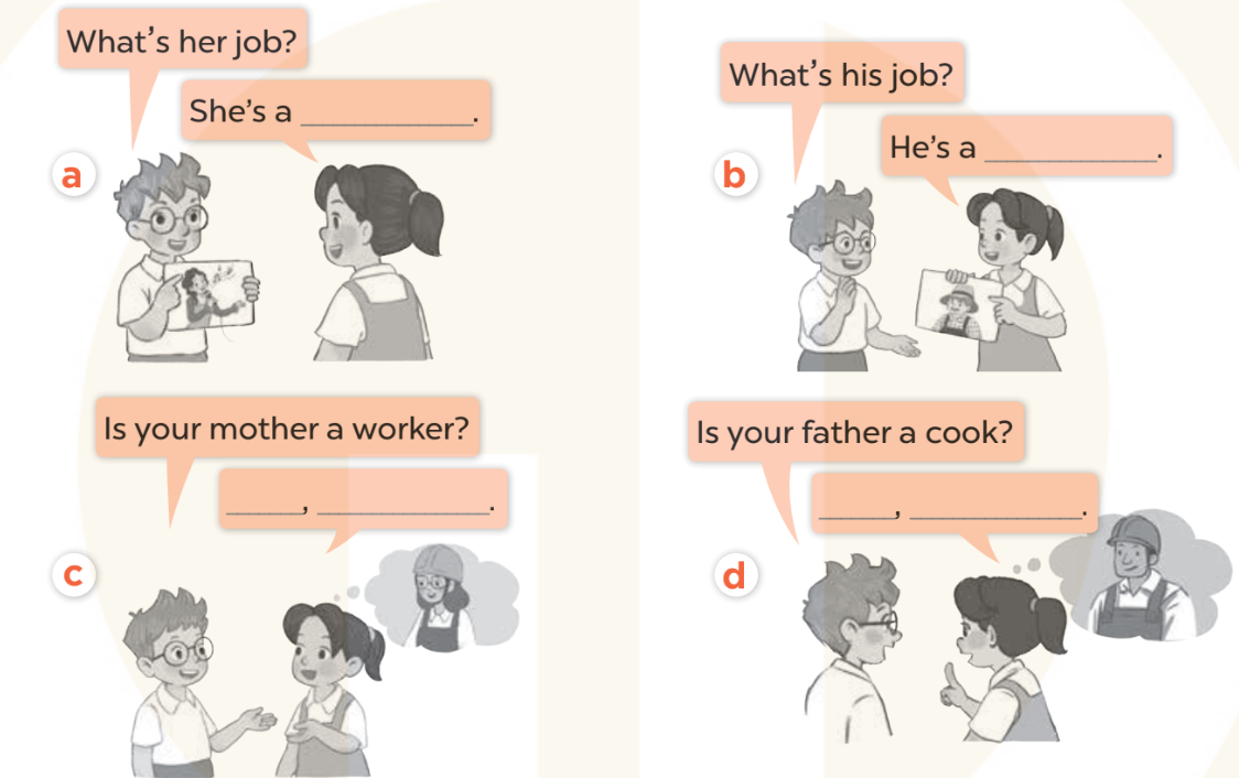 Sách bài tập Tiếng Anh lớp 3 Unit 12 trang 58 Speaking - Kết nối tri thức (ảnh 1)