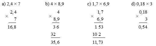 Vở bài tập Toán lớp 5 Kết nối tri thức Bài 31: Ôn tập các phép tính với số thập phân