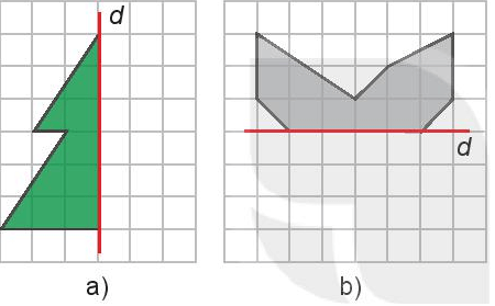 Vẽ các hình sau vào giấy kẻ ô vuông rồi vẽ thêm để được hình nhận đường