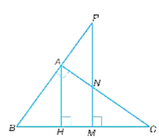Cho tam giác ABC vuông tại A có đường cao AH. Cho M là một điểm nằm trên cạnh BC 