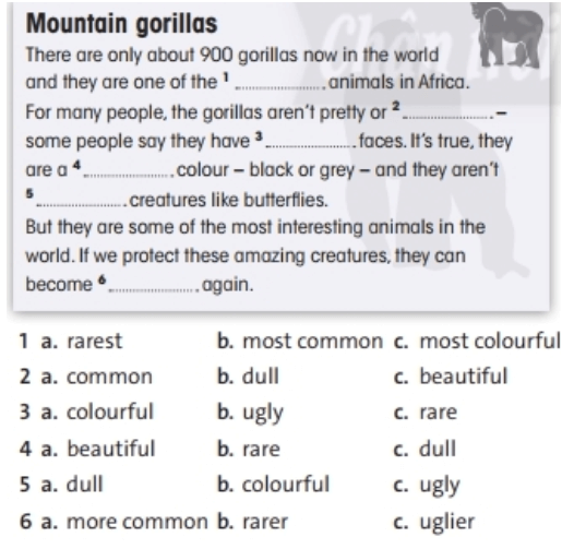 Tiếng Anh lớp 6 Progress review 2 trang 58 - 59 Animals | Friends plus (Chân trời sáng tạo)