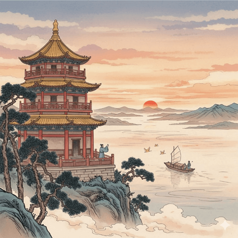 Soạn bài Hoàng Hạc lâu tống Mạnh Hạo Nhiên chi Quảng Lăng, một bài thơ tiễn biệt tiêu biểu trong thơ Đường | Ngắn nhất Soạn văn 9 Kết nối tri thức