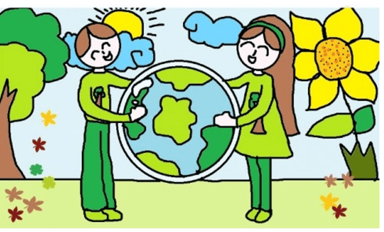 Viết đoạn văn tả bức tranh về Trái Đất (7 mẫu)