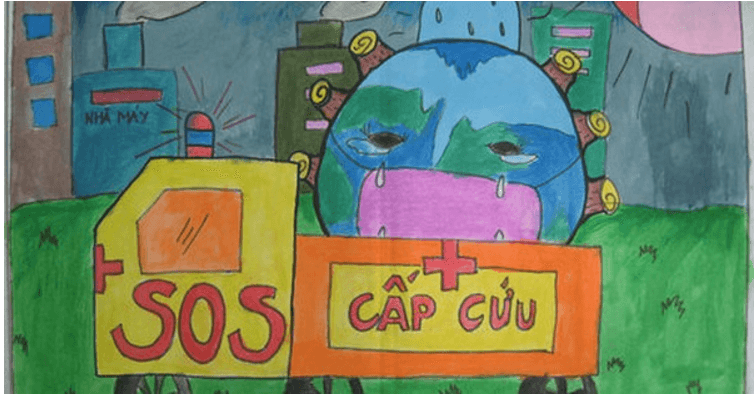 Viết đoạn văn tả bức tranh về Trái Đất (7 mẫu)